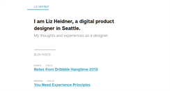 Desktop Screenshot of lizheidner.com